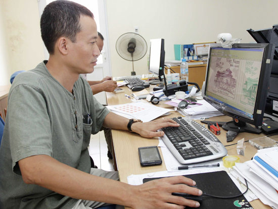 C&aacute;c mẫu tem trong bộ tem &ldquo;Kiến tr&uacute;c, phong cảnh Việt Nam (bộ 2)&rdquo; đ&atilde; được họa sĩ T&ocirc; Minh Trang thể hiện theo phương ph&aacute;p vẽ n&eacute;t.