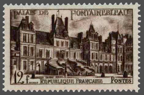 Name:  timbre france 1951 - 0878 - vue du Chateau Palais de Fontainebleau depuis la cour des adieux.jpg
Views: 458
Size:  27.6 KB