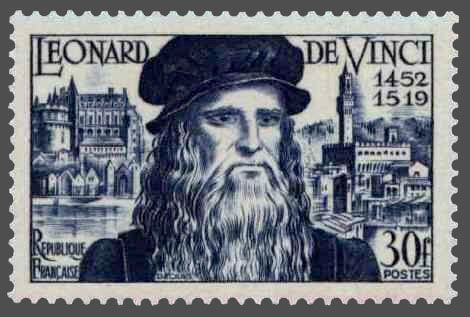 Name:  timbre france 1952 - 0929 - Autoportrait de Leonard de Vinci et vues de Florence et du chateau d.jpg
Views: 430
Size:  29.5 KB